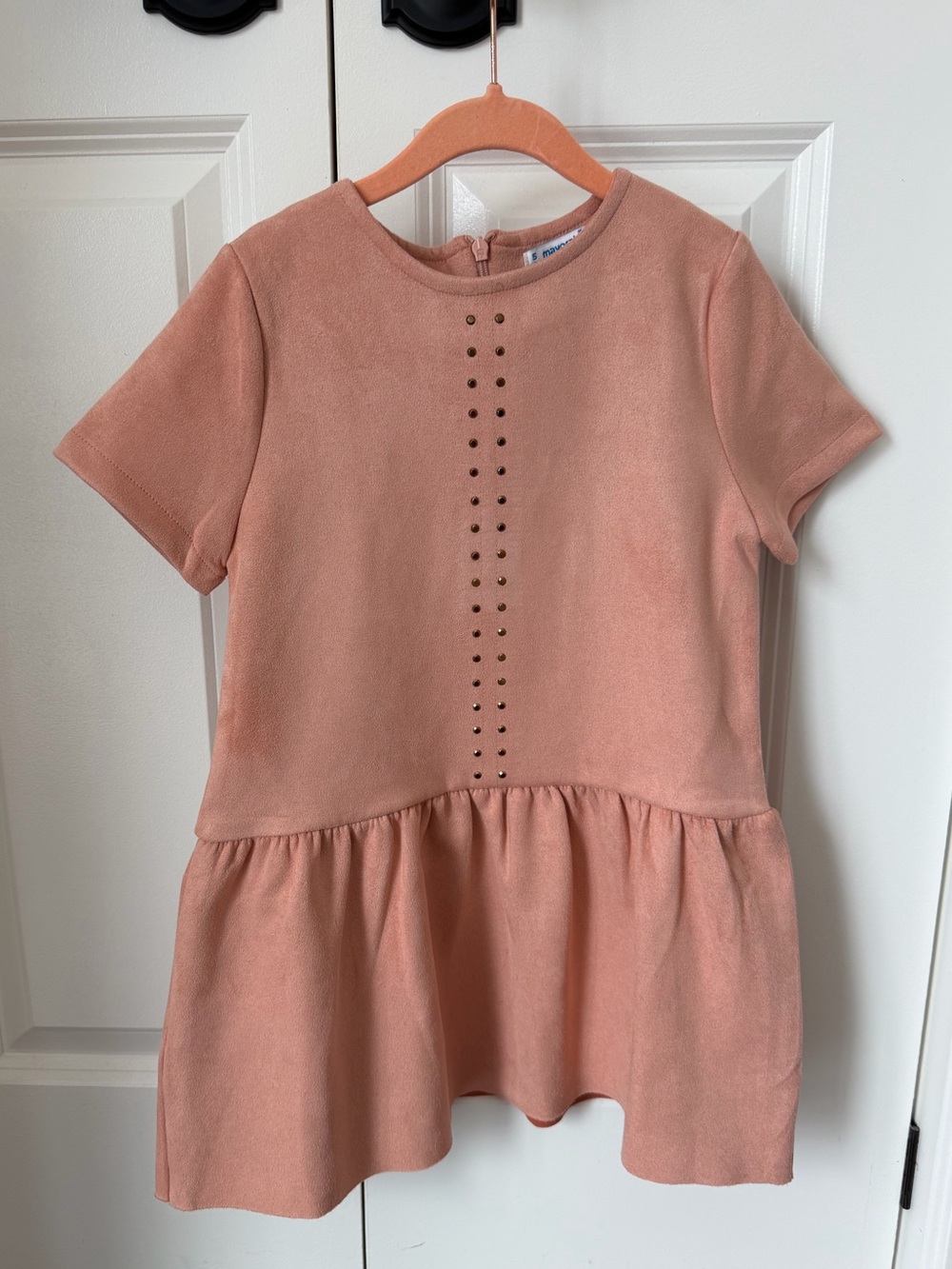 Mayoral Girls Suede Dress